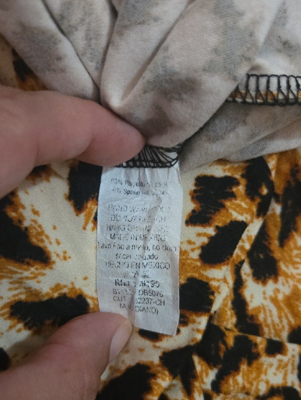 Leopard Print Slip Dress in Brown Medium - Picture 5 of 9